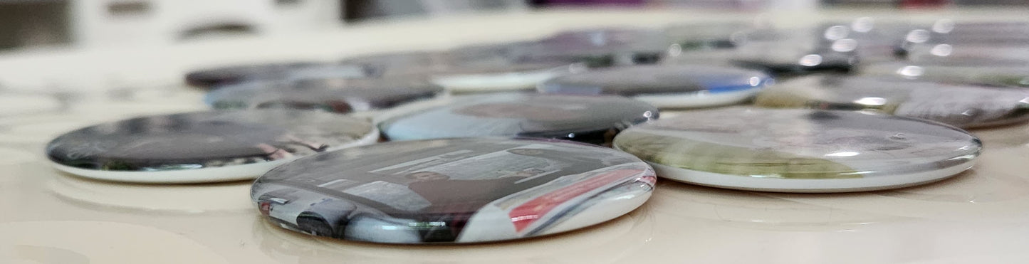 2.25" Circle Custom Magnets - Set of 9