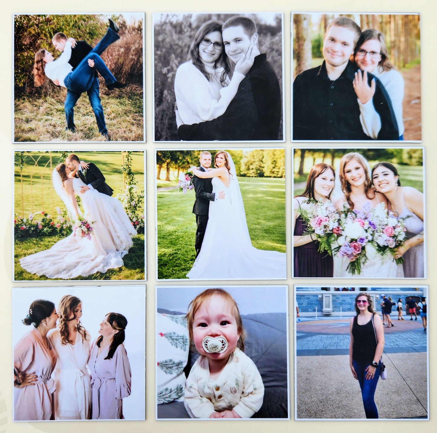 2"x2" Custom Square Vinyl Magnets  - Set of 12