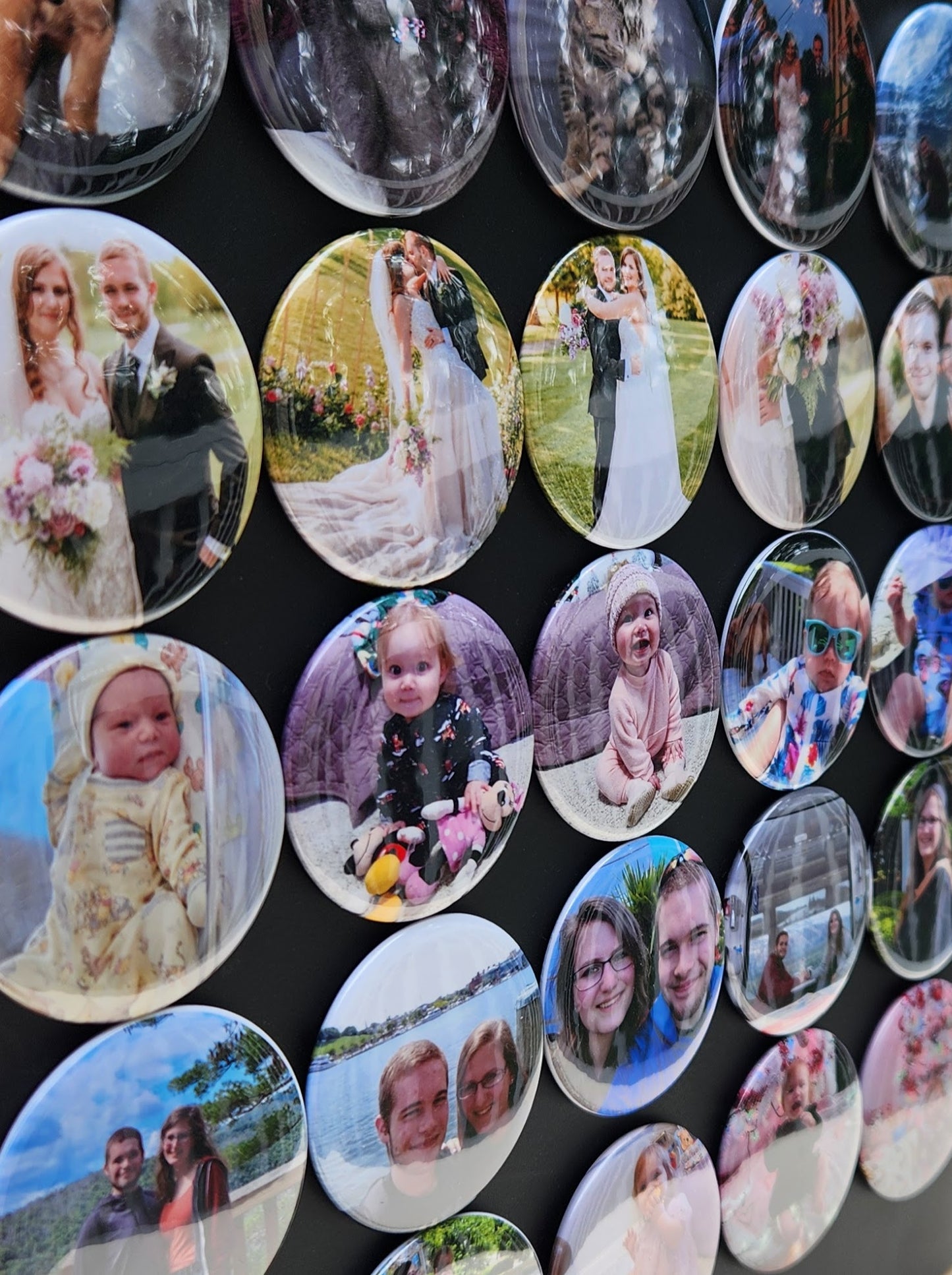 2.25" Circle Custom Magnets - Set of 9